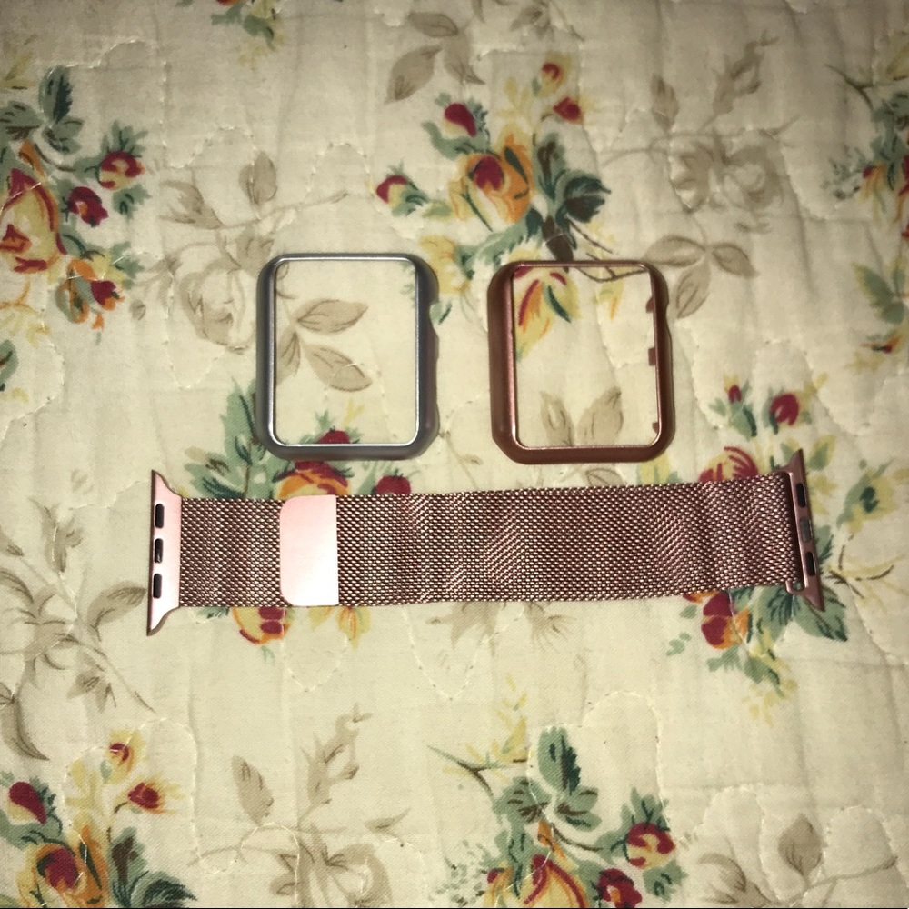 Rose Gold Magnetic Apple Watch Band and Cases